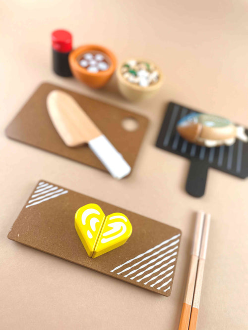 Wooden Traditional Japanese Play Food Set
