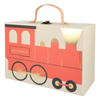 Wooden Train Advent Calendar Suitcase