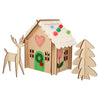 Wooden Embroidery Gingerbread House Kit