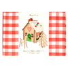Wooden Embroidery Gingerbread House Kit