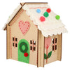 Wooden Embroidery Gingerbread House Kit