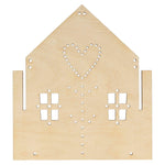 Wooden Embroidery Gingerbread House Kit