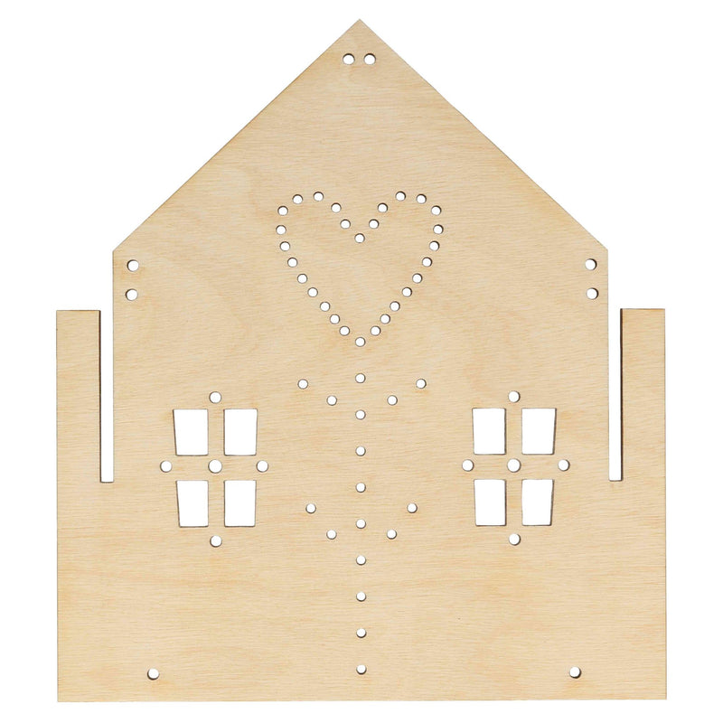 Wooden Embroidery Gingerbread House Kit