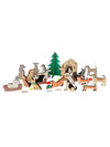 Wooden Dog Advent Calendar Suitcase