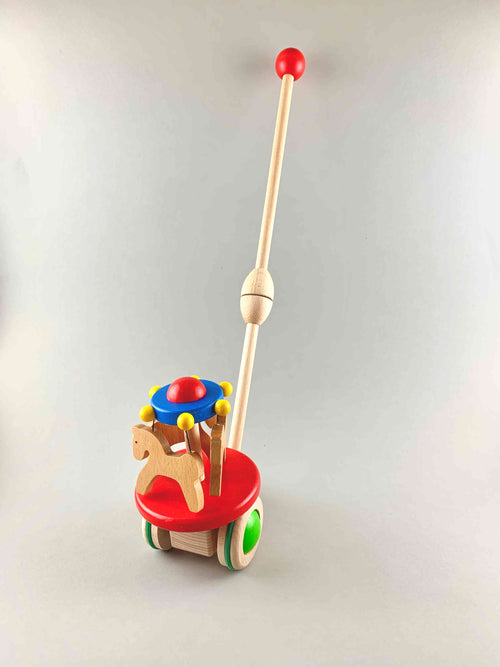Woodberry Bajo Carousel Moving Push Toy