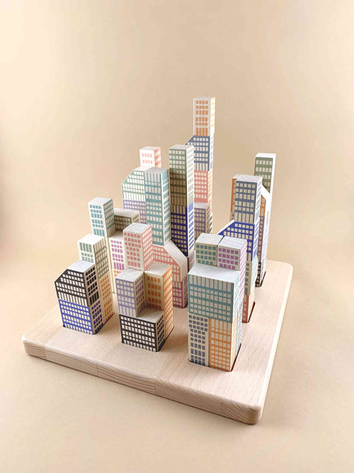 Woodberry Bajo Manhattan New York Wooden Building Blocks 1