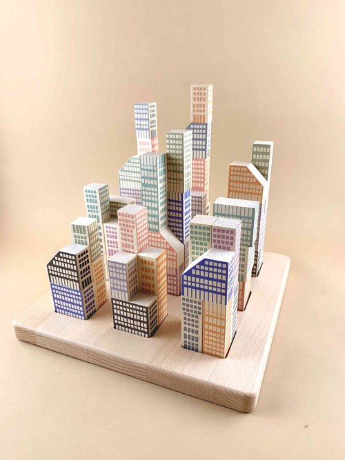 Woodberry Bajo Manhattan New York Wooden Building Blocks 2