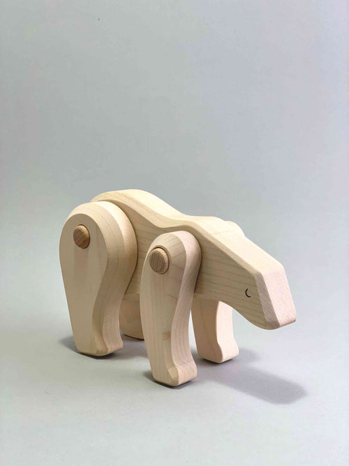 Woodberry Bajo Endangered Species Wooden Toy Polar Bear