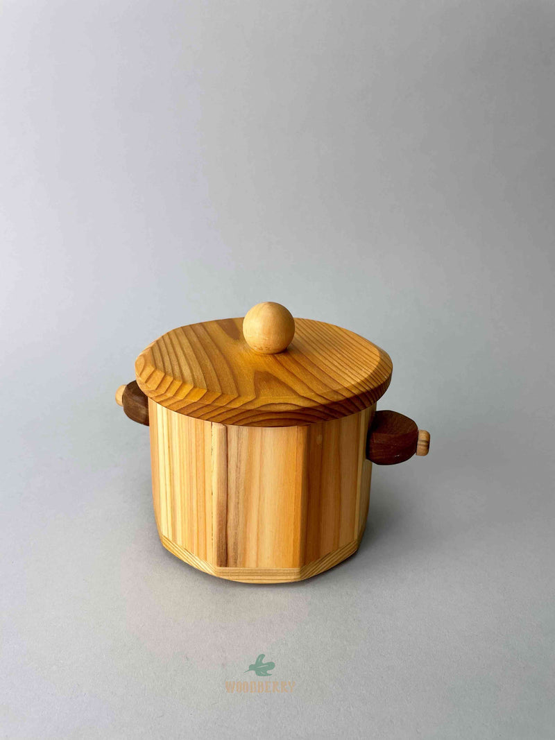 Handmade Wooden Stock Pot