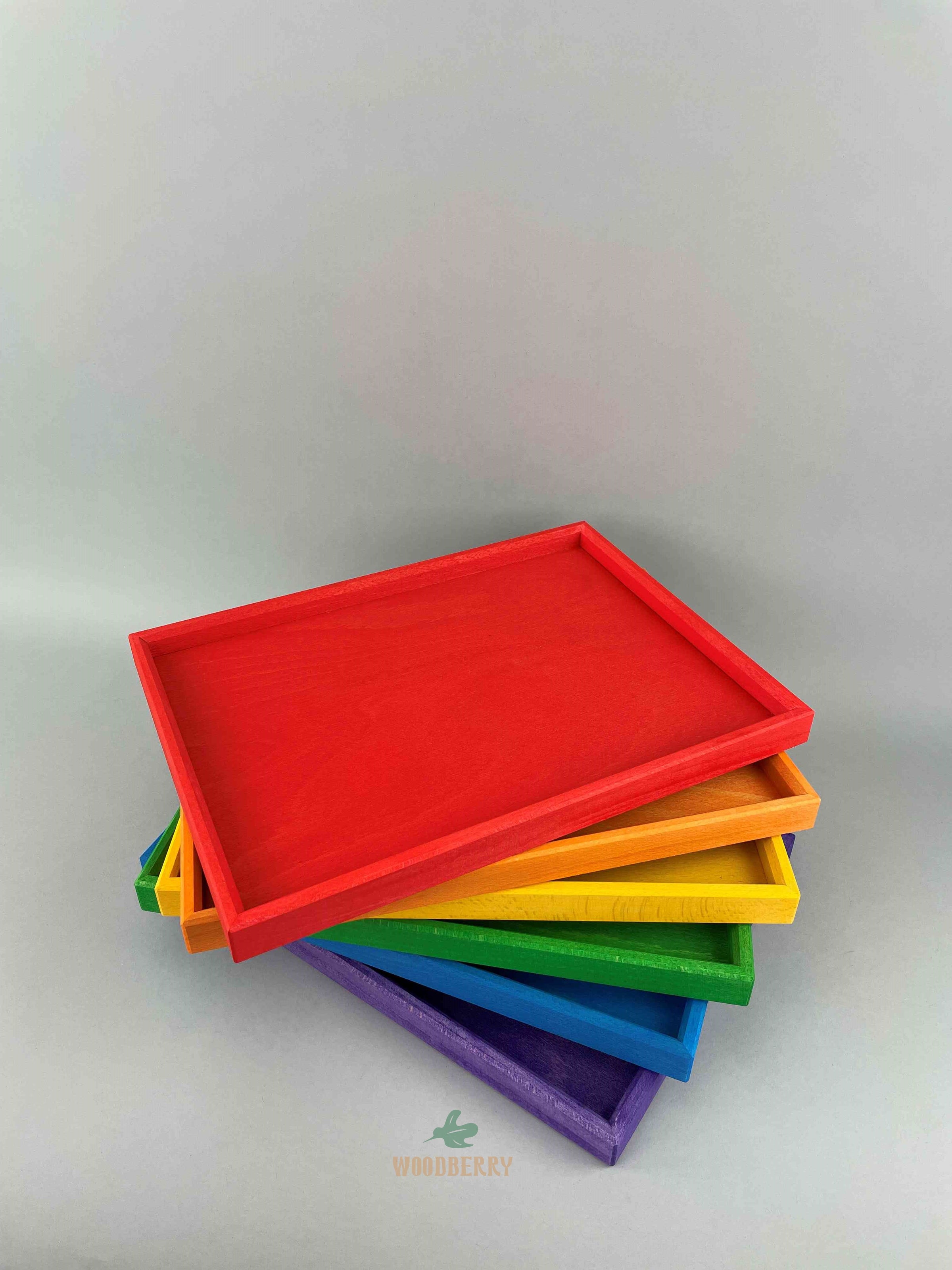 Colorations® Decorate Your Own Wooden Trays - Set of 6