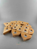 Bauspiel 12 pcs wooden mirror blocks