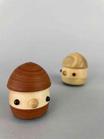 Wooden acorn toys ramp walker Keyaki and Mizuki. Special limited edition Natural wood