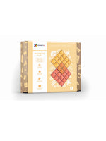 Magnetic tiles 2pcs Base Plate Pack Lemon-Peach by Connetix
