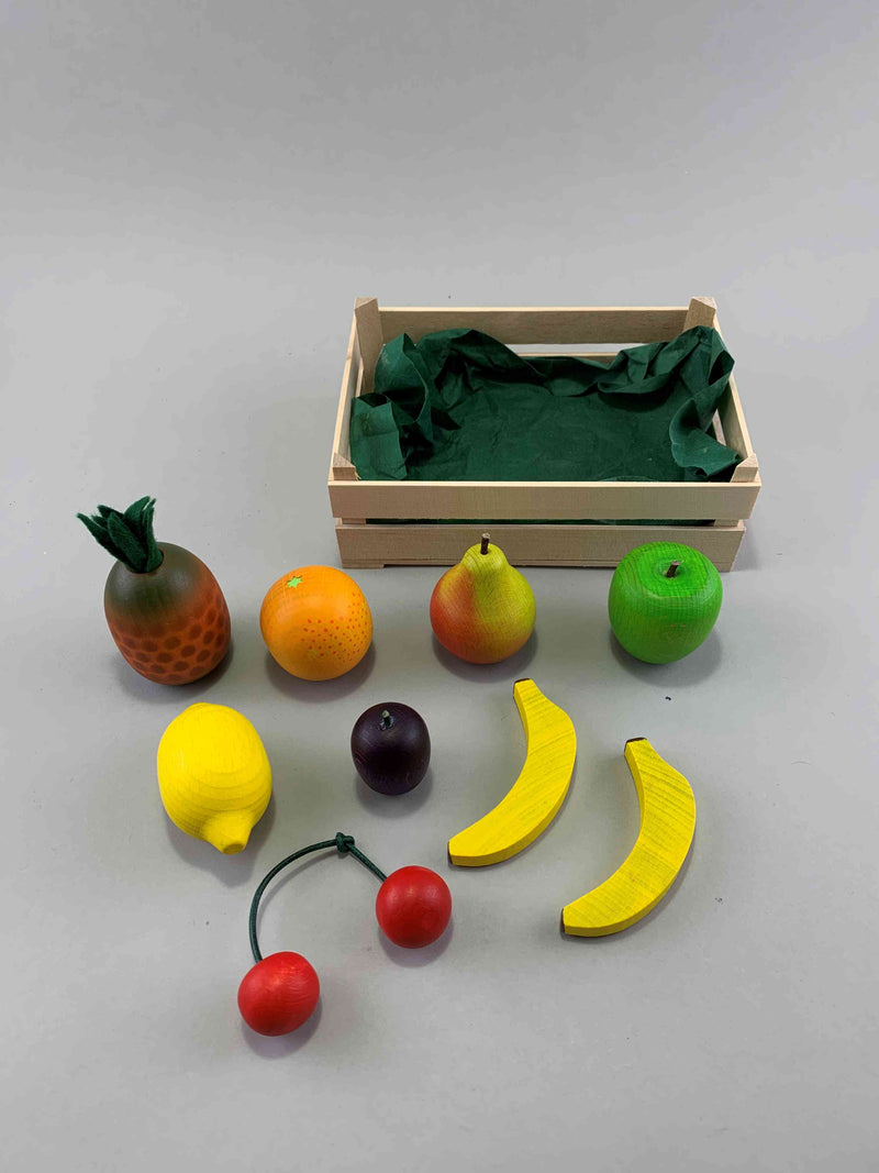 Grocer's Shop Fruit Crate Wooden Toy Set