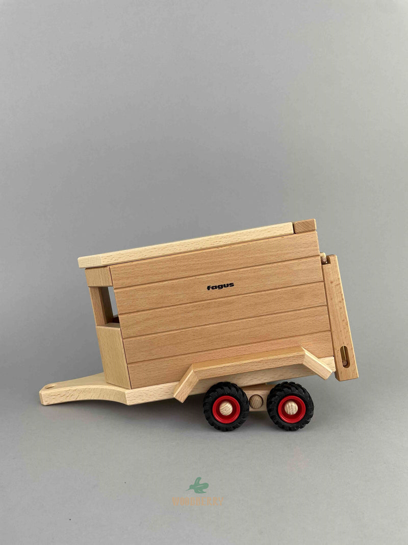 Woodberry Fagus Horse Box Cart Attachment side view.