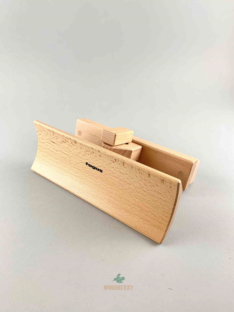 Woodberry Fagus Snowplow extension wooden toy attachment for Unimog and other similar trucks. 