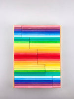 Wooden Building Slats (Flat 64 pcs)