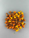 Grapat 2023 Pumpkin mandala pieces randomly arranged flat on the surface, 