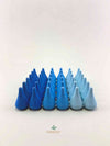 Grapat mandala blue raindrop wooden toys displayed as a square.