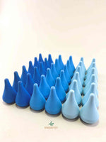 Grapat mandala blue raindrop wooden toys displayed as a square.