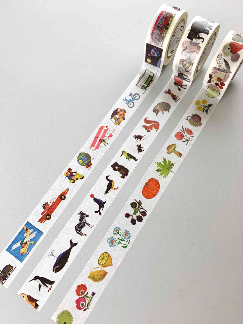 Washi Tape - French Illustration Set (20 mm) 3 rolls