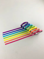 Washi Tape - 7 Rainbow Colors Set (6 mm)