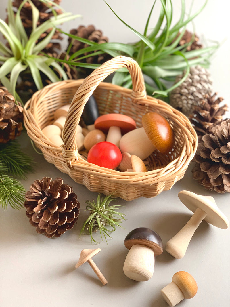 Wooden Mushroom Basket – Woodberry