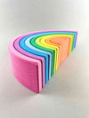 Large Rainbow Stacker 9pcs - Pink