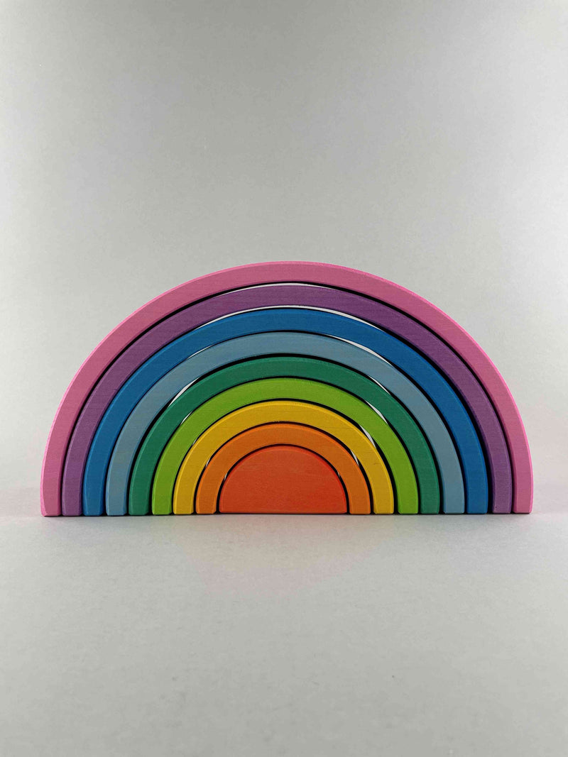 Large Rainbow Stacker 9pcs - Pink