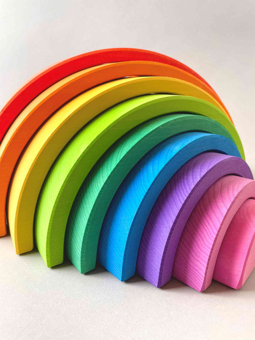 Large Rainbow Stacker 9pcs - Red