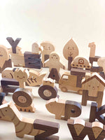 Wooden Alphabet Play Block Set