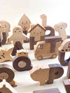 Wooden Alphabet Play Block Set
