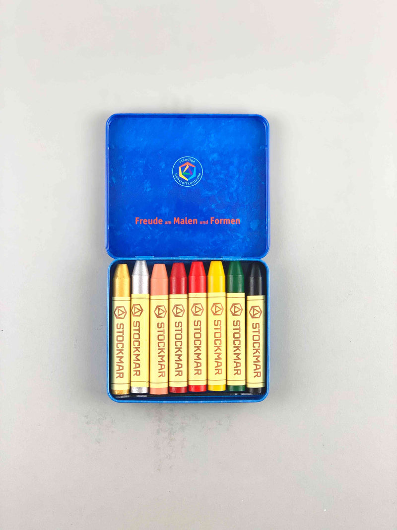 Beeswax Crayon Tin Case Set A (8-color)