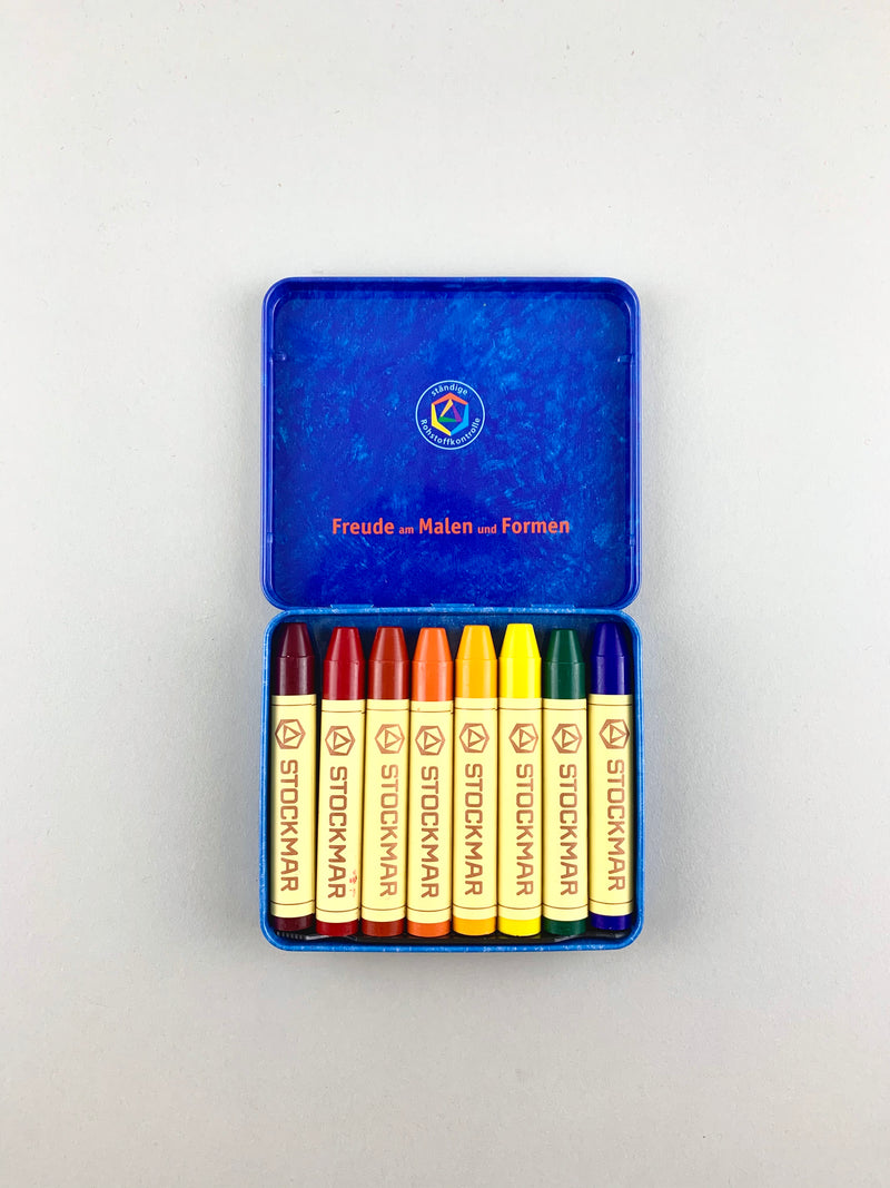 Beeswax Crayon Tin Case Set B (8-color)
