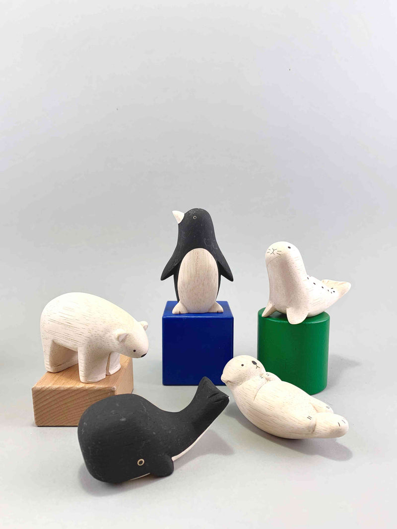 Wooden Arctic Animals Set