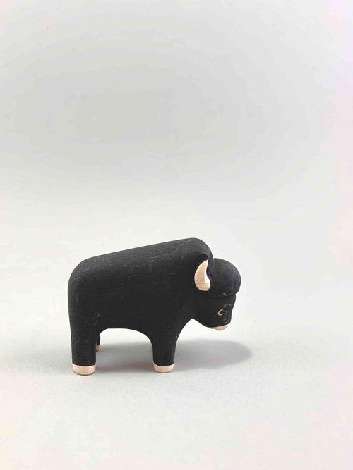 Wooden Bison / Buffalo Figure