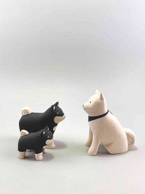 Wooden Dog Family Set