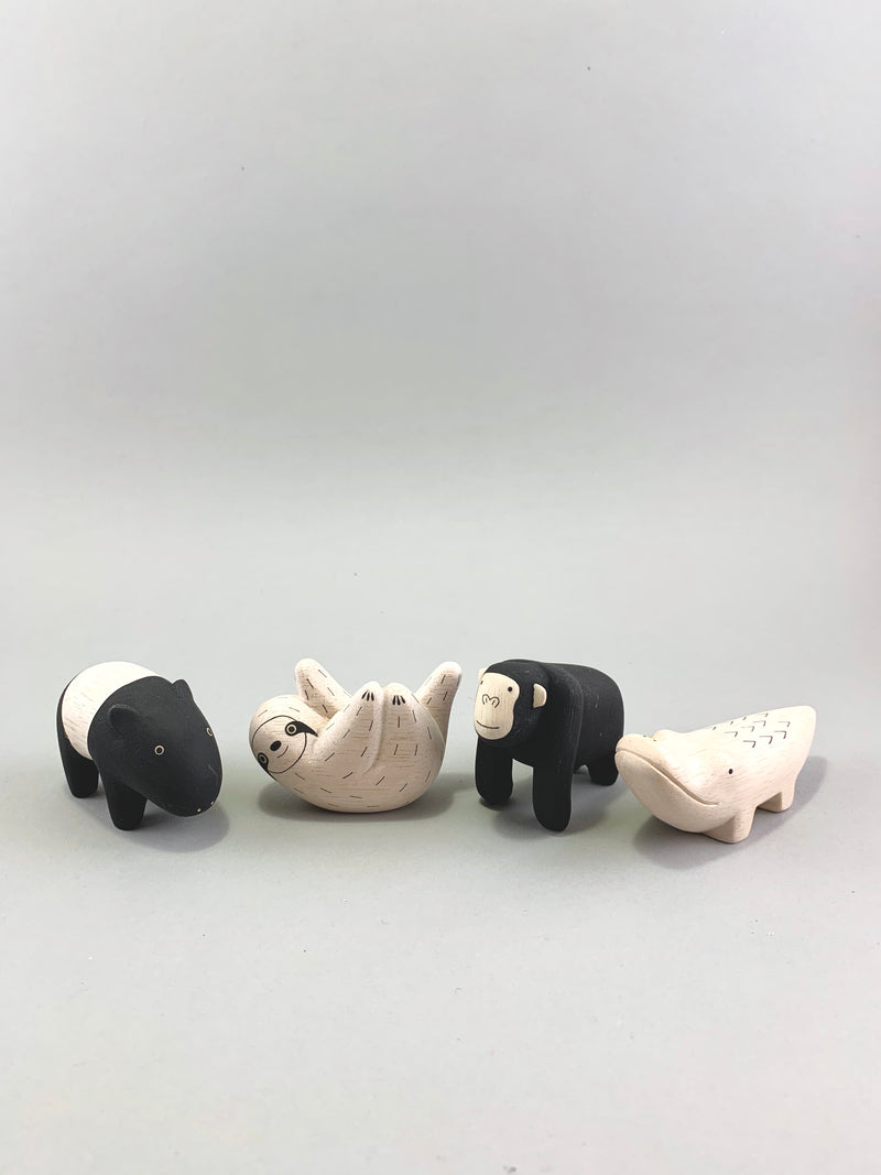 Wooden Jungle Animals Set