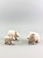 Wooden Pig Family Set