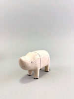 Wooden Rhinoceros Figure