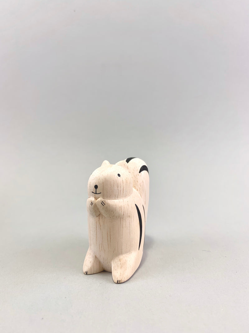 Wooden Squirrel Figure