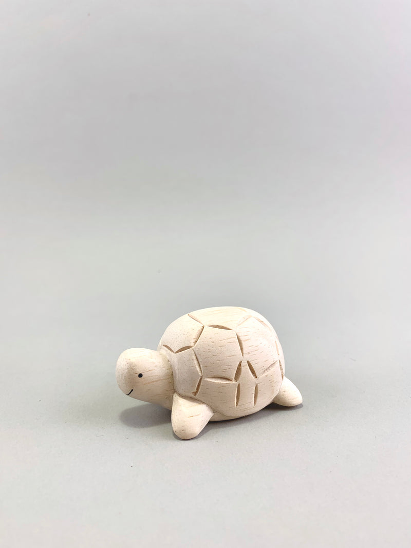 Wooden Turtle Figure