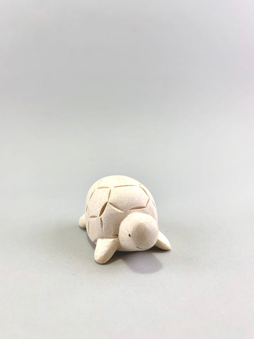 Wooden Turtle Figure