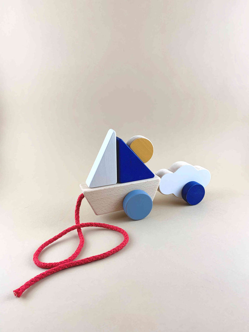 Boat and Cloud Pull Toy