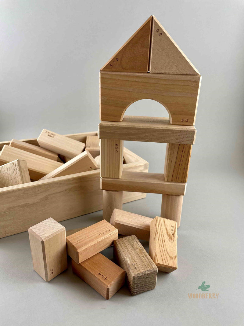 Wooden Blocks in a Box