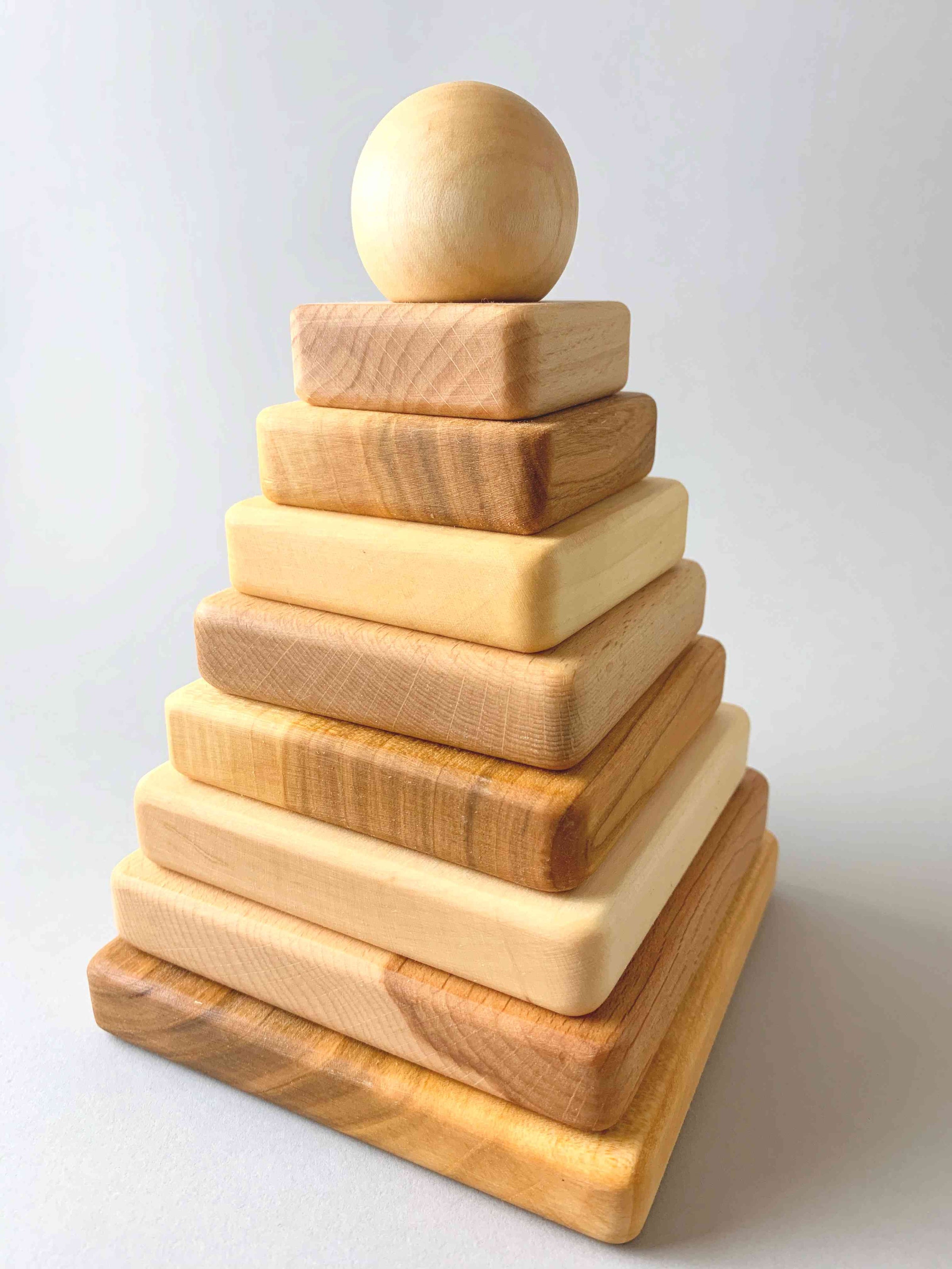 Natural Pyramid Stacker – Woodberry