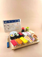 Wooden toy sushi japanese food Woodberry Toys USA
