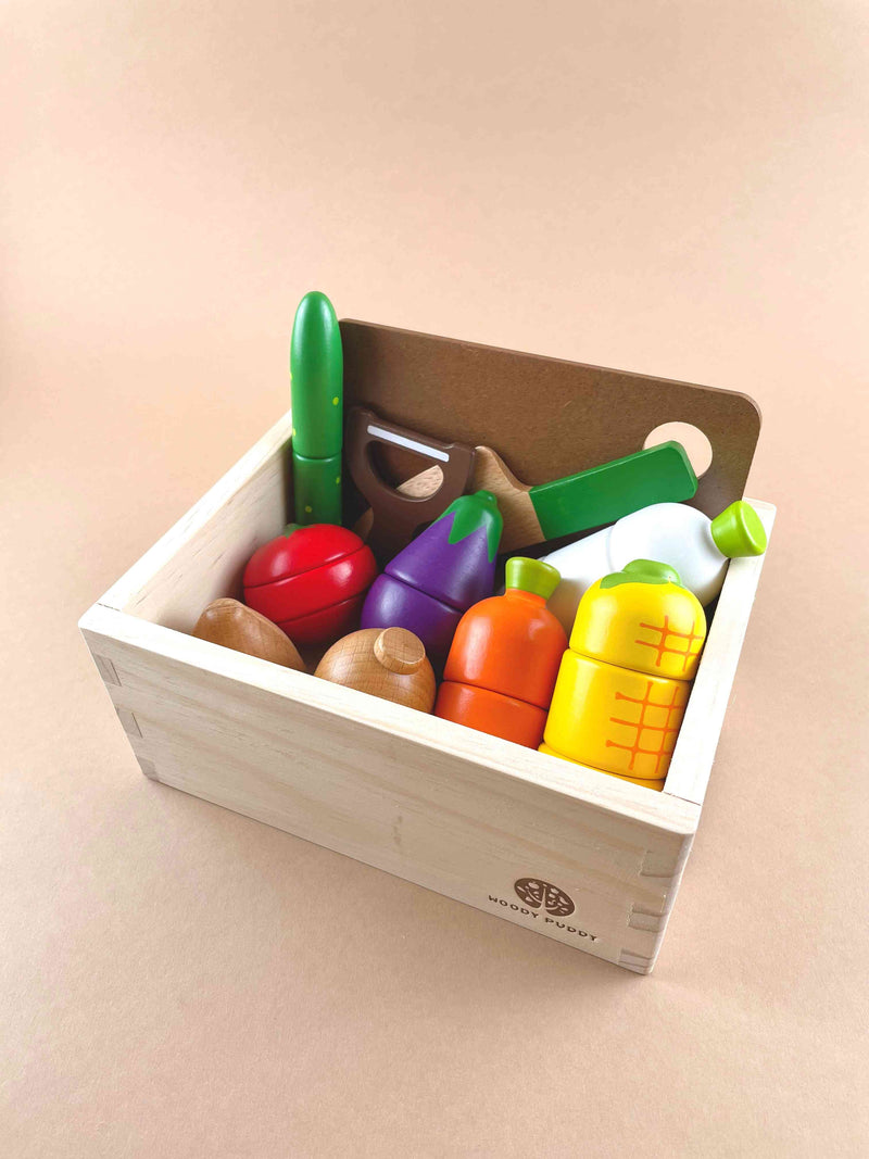 Deluxe Wooden Vegetables Set