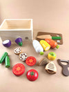 Deluxe Wooden Vegetables Set